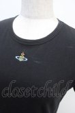 画像3: ヴィヴィアンウエストウッド 中古 / カラーオーブ刺繍半袖カットソー M ブラック  Y-25-04-30-024-to-SZ-ZY (3)