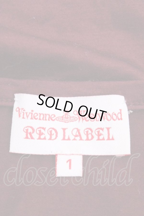 画像3: ヴィヴィアンウエストウッド 中古 / バロックオーブコルセットプリントロングスリーブカットソー 1 ワイン  Y-25-04-30-034-to-SZ-ZS (3)