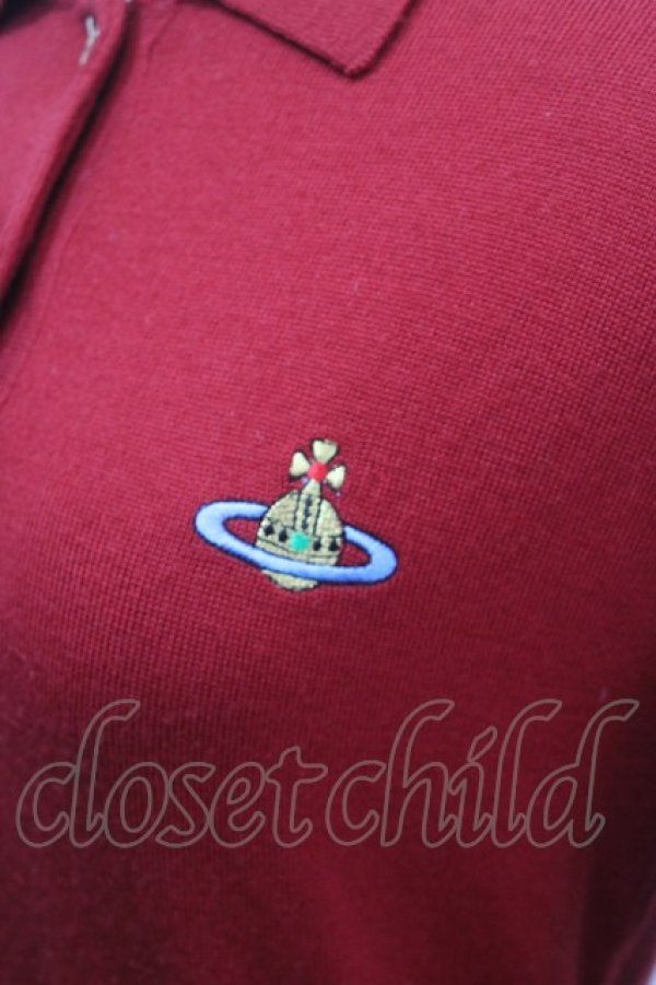 画像3: ヴィヴィアンウエストウッド 中古 / カラーオーブ刺繍ニット M レッド  Y-25-04-30-057-to-SZ-ZS (3)