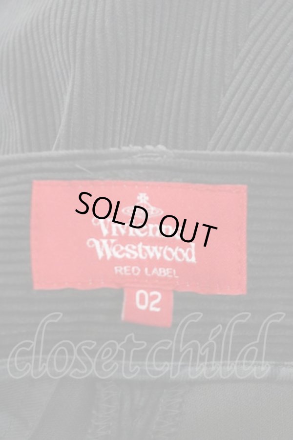 画像4: ヴィヴィアンウエストウッド 中古 / 裾ニットコーデュロイハーフパンツ 02 チャコール  Y-25-04-30-060-pa-SZ-ZY (4)