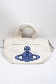 画像2: ヴィヴィアンウエストウッド 中古 / RED LABEL刺繍キャンバスミニトートバッグ  アイボリー  Y-25-04-30-011-ba-SZ-ZY (2)