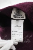 画像5: ヴィヴィアンウエストウッド 中古 / Open 24 Hours Wool ベレー帽  パープル  Y-25-04-30-015-ha-SZ-ZY (5)