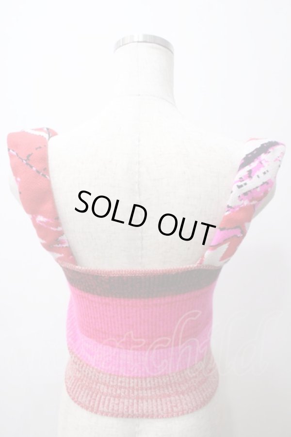 画像2: ヴィヴィアンウエストウッド 中古 / GRAFFITI BODICE XS/S ピンク  Y-25-05-28-024-to-SZ-ZY (2)