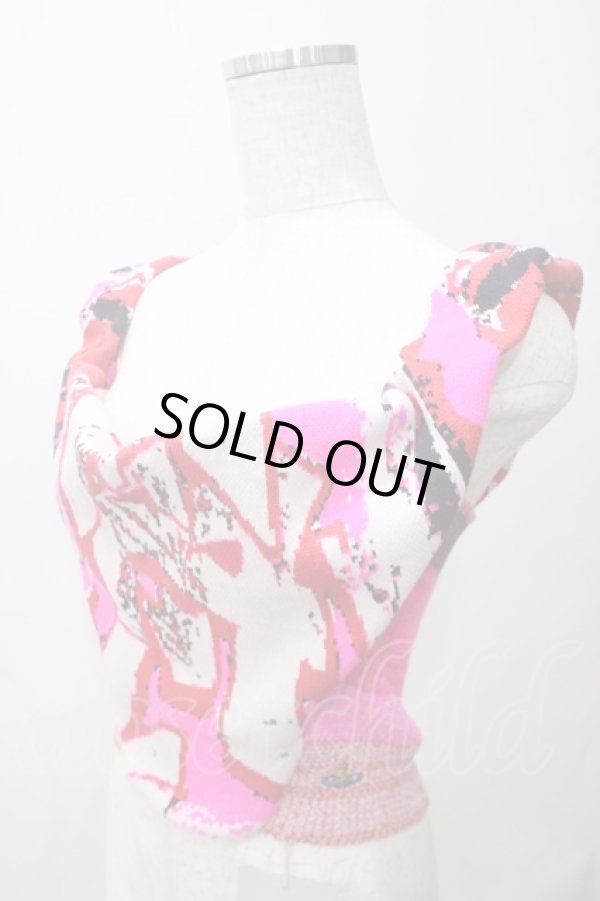 画像3: ヴィヴィアンウエストウッド 中古 / GRAFFITI BODICE XS/S ピンク  Y-25-05-28-024-to-SZ-ZY (3)