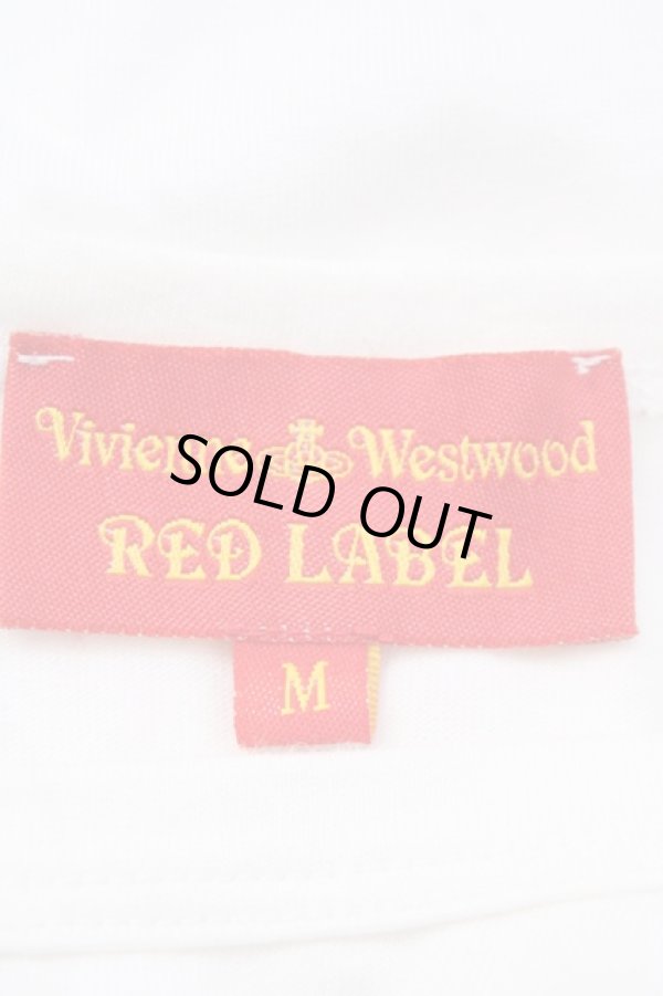 画像4: ヴィヴィアンウエストウッド 中古 / カラーオーブ刺繍半袖カットソー M ホワイト  Y-25-05-28-026-to-SZ-OS (4)