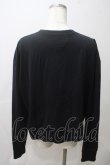 画像2: ANGLOMANIA 中古 / オーガニックコットン天竺Ripped Paper OrbクロップドビーフィーTシャツ 00 黒  Y-25-05-28-031-ts-AS-ZY (2)