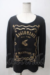 ヴィヴィアンウエストウッド 中古 / ペルシャネコプリント長袖Tシャツ 3 黒  Y-25-05-28-035-to-SZ-OS 税込3980円以上購入で【送料無料】【USED】Vivienne Westwood
