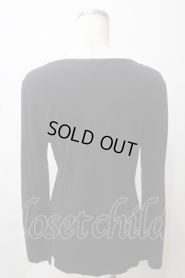 画像2: ヴィヴィアンウエストウッド 中古 / ペルシャネコプリント長袖Tシャツ 3 黒  Y-25-05-28-035-to-SZ-OS (2)