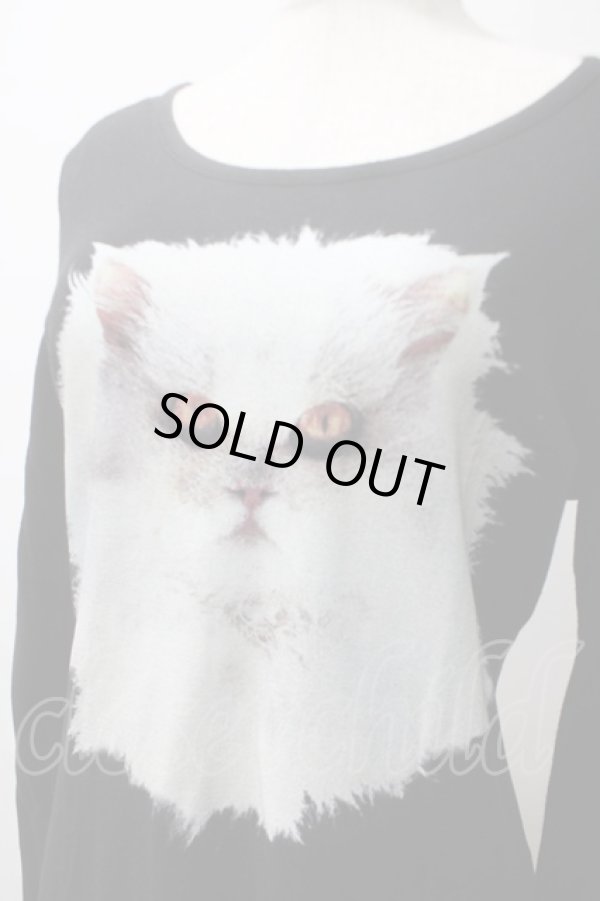 画像3: ヴィヴィアンウエストウッド 中古 / ペルシャネコプリント長袖Tシャツ 3 黒  Y-25-05-28-035-to-SZ-OS (3)