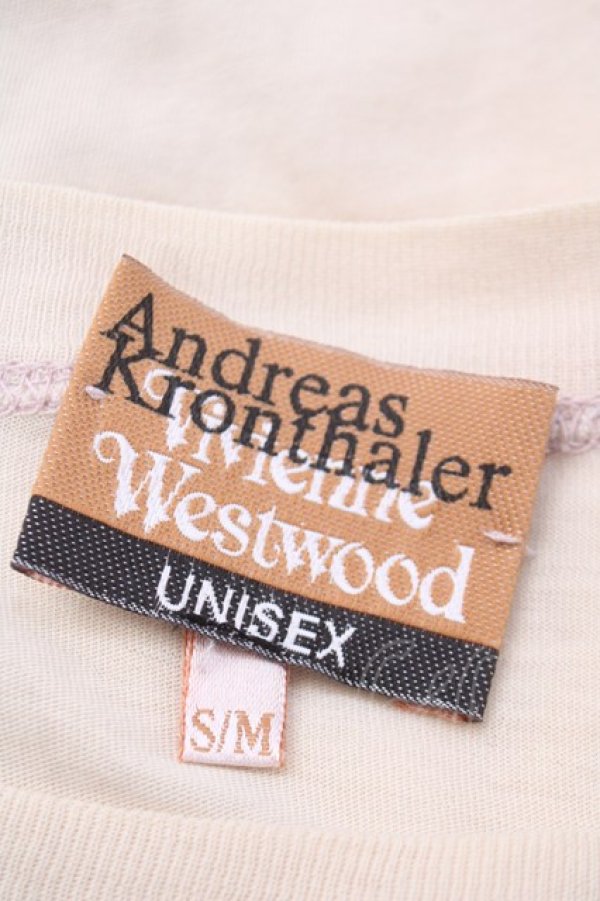 画像4: ヴィヴィアンウエストウッド 中古 / andreas kronthaler Tシャツ S/M ベージュ  Y-25-05-28-043-bl-SZ-OS (4)