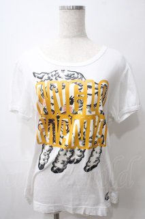 ANGLOMANIA 中古 / TS/オーブプリントTシャツ L 白  S-25-05-18-034-ts-AS-ZS ANGLOMANIA 中古 / フラワーテープカットソー グレー S-25-07-27