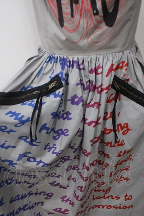画像4: ANGLOMANIA 中古 / CHAOS DRESS　ワンピース 40 グレー  Y-25-05-28-050-op-AS-ZH (4)