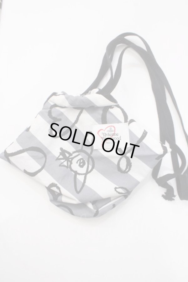 画像5: ヴィヴィアンウエストウッド 中古 / スクリブルハート浴衣  ホワイト×グレー  Y-25-05-28-056-op-SZ-ZH (5)