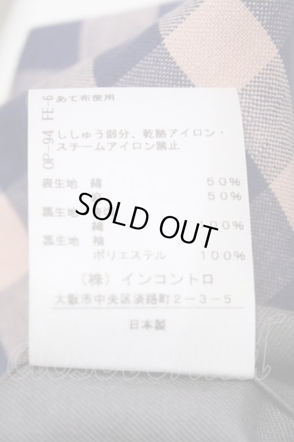 画像7: ヴィヴィアンウエストウッド 中古 / 綿麻ギンガムチェックダブルブレストジャケット 02 ピンク×ネイビー  Y-25-05-28-059-jc-SZ-OS (7)