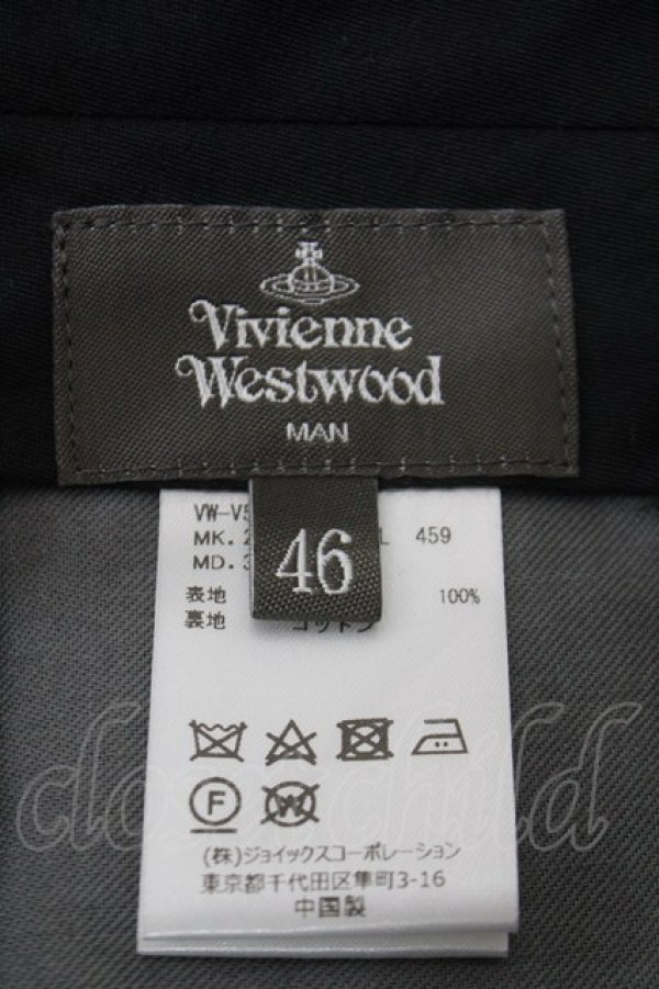 画像3: ヴィヴィアンウエストウッド MAN 中古 / タータンチェックトラウザー 46 グリーン×ネイビー  Y-25-05-28-062-pa-SZ-ZH (3)