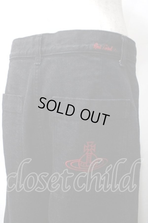 画像4: ヴィヴィアンウエストウッド 中古 / オーガニックデニムパンツ 01 ブラック  Y-25-05-28-065-pa-SZ-ZH (4)