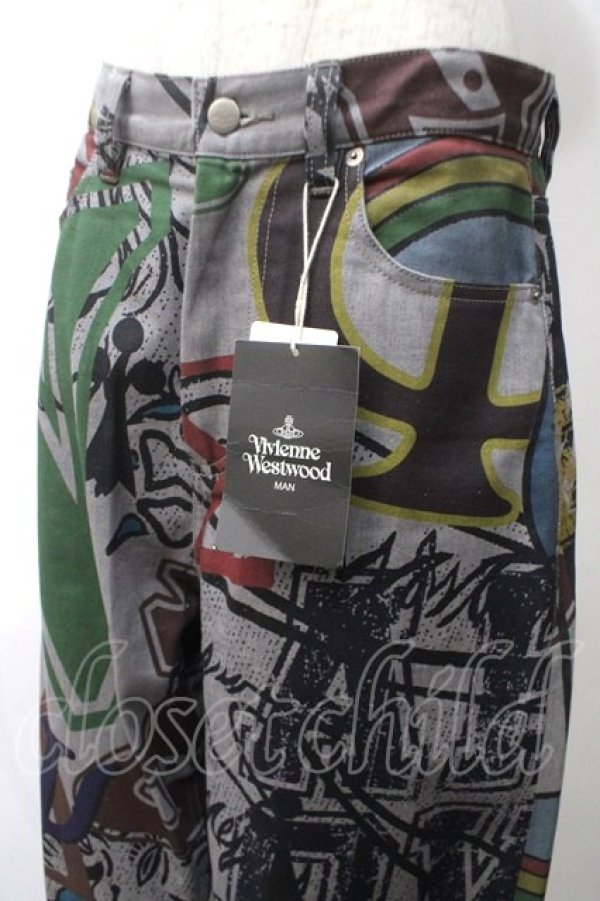 画像3: ヴィヴィアンウエストウッド MAN 中古 / FRAT HOUSEデニム トラウザーズ 44 グレー  Y-25-05-28-066-pa-SZ-ZH (3)