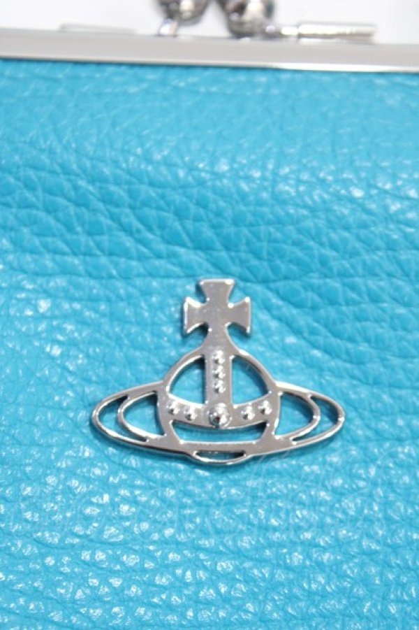 画像3: ヴィヴィアンウエストウッド 中古 / ガマ口ミニショルダーバッグ  ブルー  Y-25-05-28-012-gd-SZ-ZH (3)