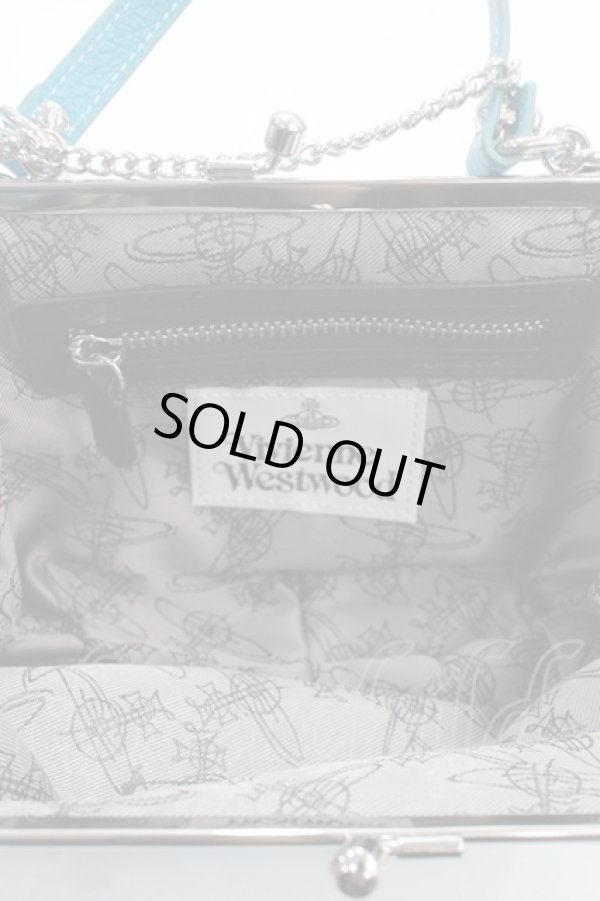 画像4: ヴィヴィアンウエストウッド 中古 / ガマ口ミニショルダーバッグ  ブルー  Y-25-05-28-012-gd-SZ-ZH (4)