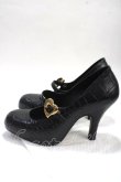 画像2: ヴィヴィアンウエストウッド×Melissa 中古 / Crocoシューズ 24 ブラック  Y-25-05-28-020-sh-SZ-ZY (2)