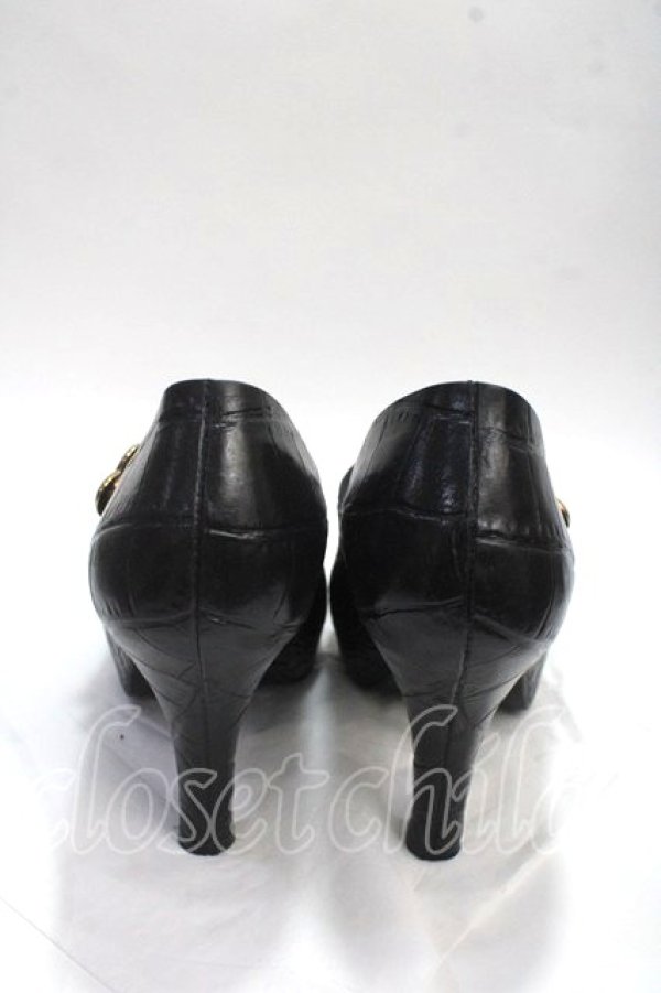 画像3: ヴィヴィアンウエストウッド×Melissa 中古 / Crocoシューズ 24 ブラック  Y-25-05-28-020-sh-SZ-ZY (3)