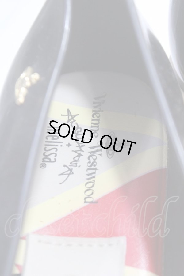 画像7: ヴィヴィアンウエストウッド×Melissa 中古 / メリッサ　ロッキンホースバレリーナ 24 ブラック  Y-25-05-28-021-sh-SZ-ZY (7)