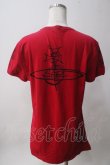 画像2: ヴィヴィアンウエストウッド MAN 中古 / クロックプリントTシャツ S レッド  Y-25-06-11-037-ts-SZ-ZY (2)