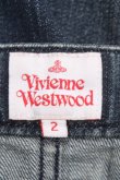 画像5: ヴィヴィアンウエストウッド 中古 / ラメステッチオーブ刺繍ポケットデニムパンツ 2 インディゴ  Y-25-06-18-030-pa-SZ-ZY (5)
