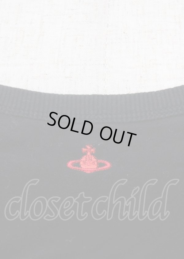 画像3: ヴィヴィアンウエストウッド 中古 / 単色オーブ刺繍七分丈カーディガン 1 黒  Y-25-07-20-031-to-SZ-ZY (3)