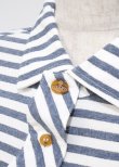 画像4: ヴィヴィアンウエストウッド MAN 中古 / BORDER LONG T-SHIRT 50 ホワイト×ネイビー  Y-25-07-20-033-ts-SZ-ZY (4)