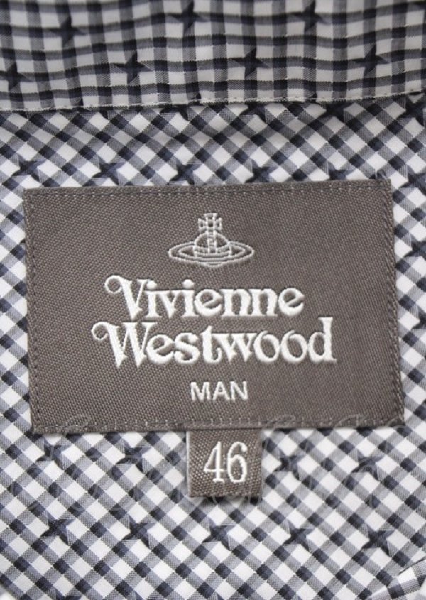 画像4: ヴィヴィアンウエストウッド MAN 中古 / NEW BIG CLASSIC SHORT SLEEVE SHIRTS 46   Y-25-07-20-034-bl-SZ-ZY (4)