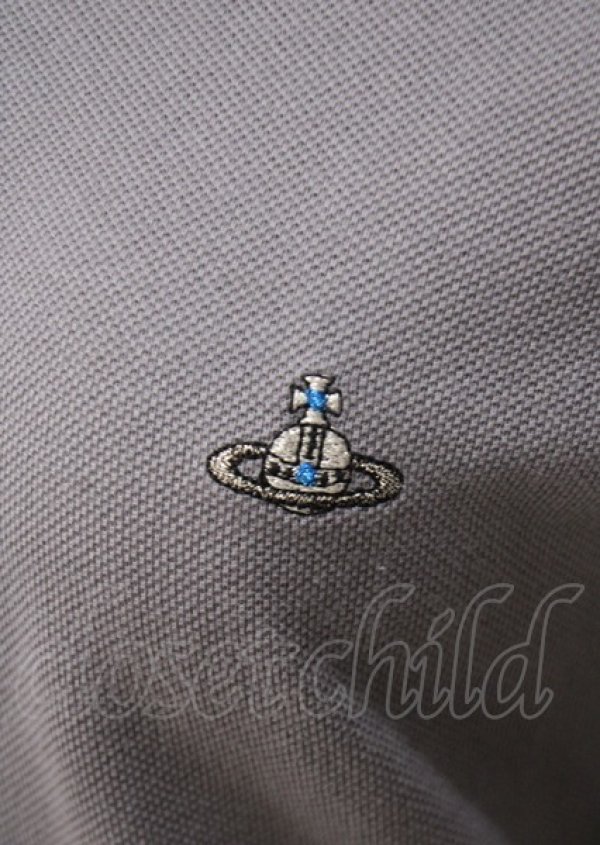 画像3: ヴィヴィアンウエストウッド MAN 中古 / ORB POLO SHIRT 46 グレー  Y-25-07-20-035-to-SZ-ZY (3)