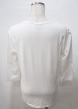 画像2: ヴィヴィアンウエストウッド MAN 中古 / オーブ刺繍七分丈カットソー 44 ホワイト  Y-25-07-20-036-ts-SZ-ZY (2)
