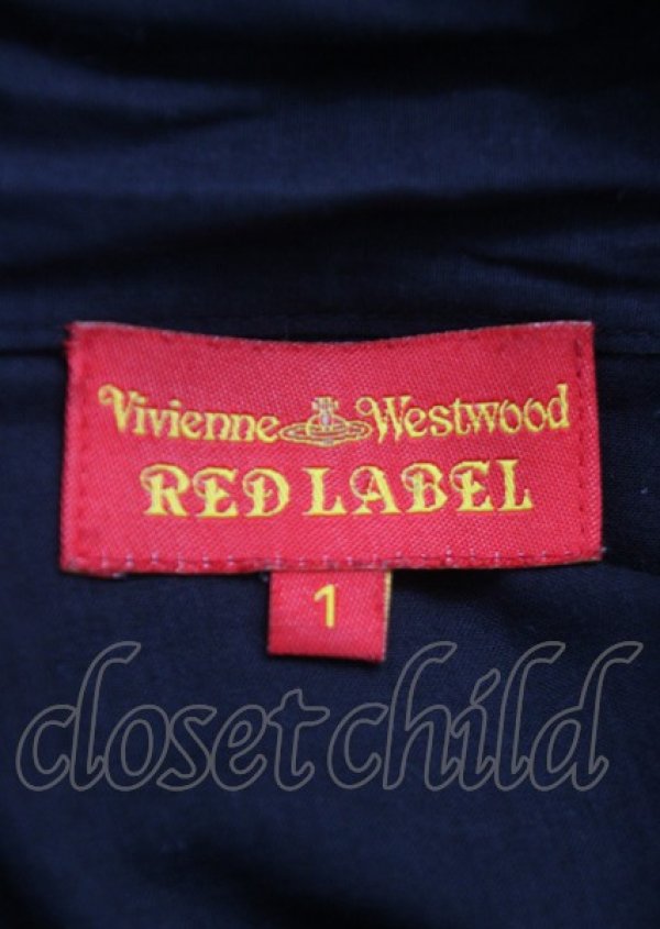 画像5: ヴィヴィアンウエストウッド 中古 / 単色オーブ刺繍ボウタイブラウス 1 黒  Y-25-07-20-038-bl-SZ-ZY (5)