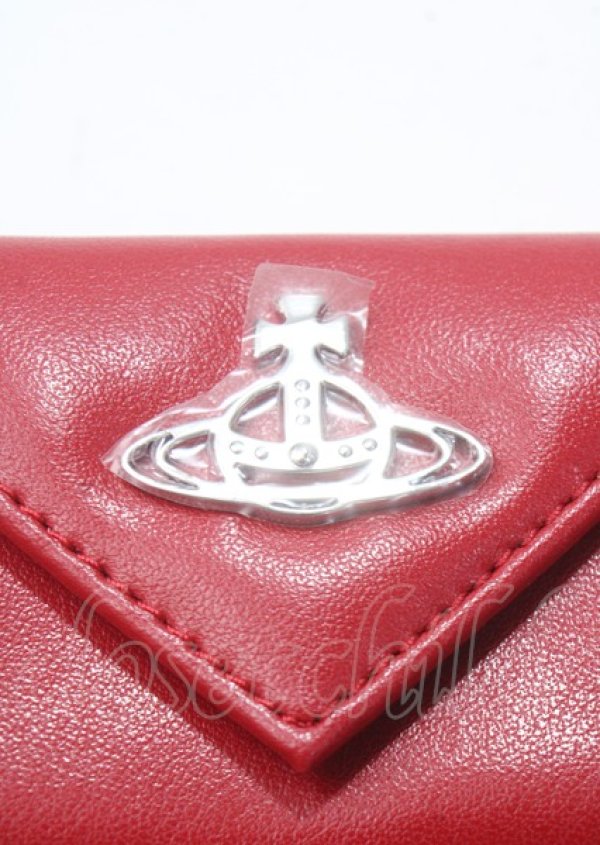 画像3: ヴィヴィアンウエストウッド 中古 / ROSIE ENVELOPE BILLF FOLD WITH POCKET   レッド  Y-25-07-20-013-wa-SZ-ZY (3)