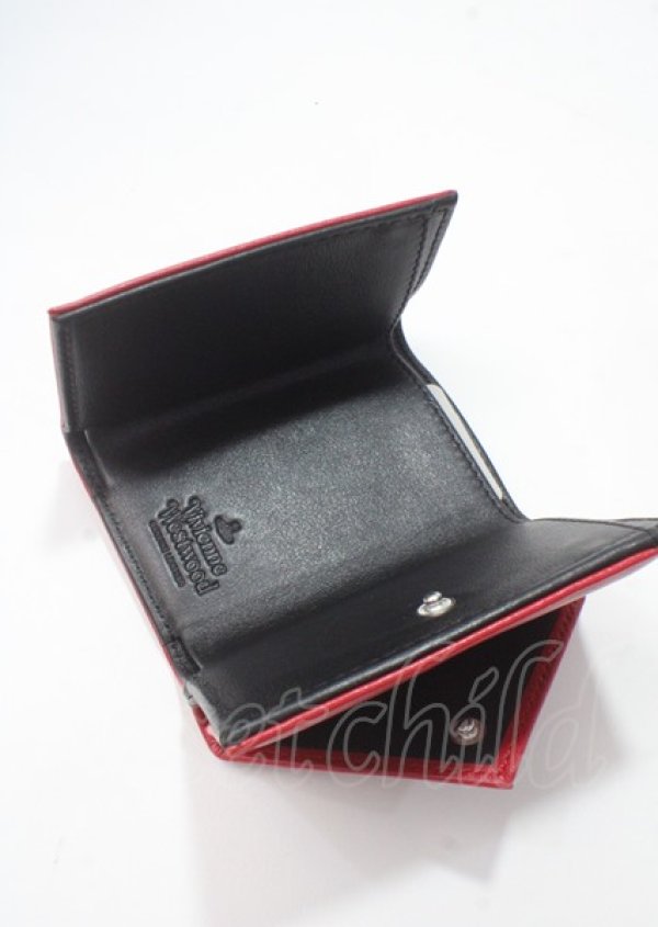 画像4: ヴィヴィアンウエストウッド 中古 / ROSIE ENVELOPE BILLF FOLD WITH POCKET   レッド  Y-25-07-20-013-wa-SZ-ZY (4)