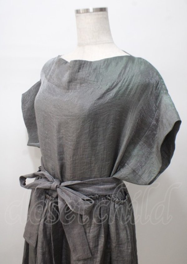 画像3: ANGLOMANIA 中古 / ウエストマークドレス 38 グリーン  Y-25-07-20-042-op-SZ-ZY (3)