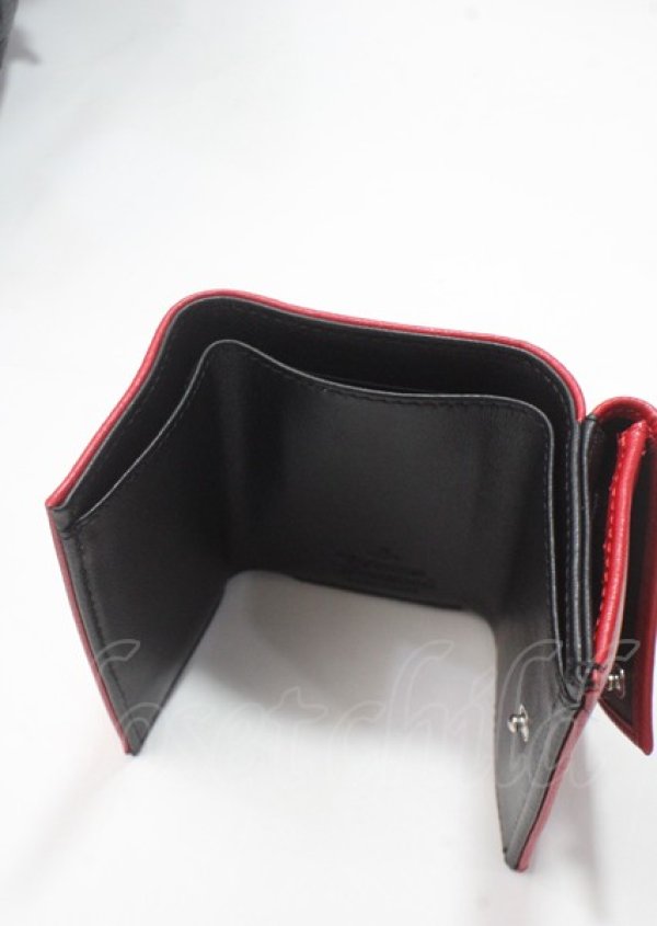 画像5: ヴィヴィアンウエストウッド 中古 / ROSIE ENVELOPE BILLF FOLD WITH POCKET   レッド  Y-25-07-20-013-wa-SZ-ZY (5)