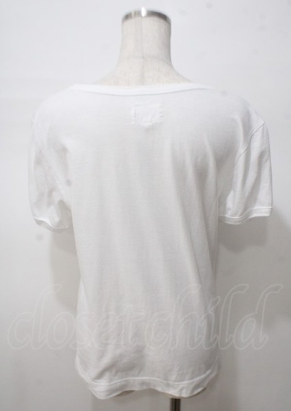 画像2: ANGLOMANIA 中古 / フラワープリントカットソー 40 ホワイト  Y-25-07-20-049-to-SZ-ZH (2)