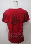 画像2: ヴィヴィアンウエストウッド MAN 中古 / クロックプリントTシャツ S レッド  Y-25-07-20-052-ts-SZ-ZY (2)