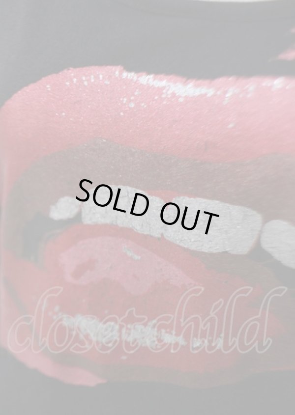 画像5: ヴィヴィアンウエストウッド 中古 / リッププリントTシャツ 2 ブラック  Y-25-07-20-057-ts-SZ-OS (5)