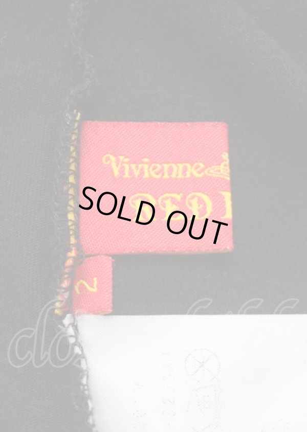 画像6: ヴィヴィアンウエストウッド 中古 / リッププリントTシャツ 2 ブラック  Y-25-07-20-057-ts-SZ-OS (6)