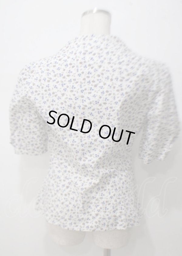 画像2: ヴィヴィアンウエストウッド 中古 / 小花柄シャツ  ブラウンｘ青  Y-25-07-20-059-bl-AS-ZH (2)