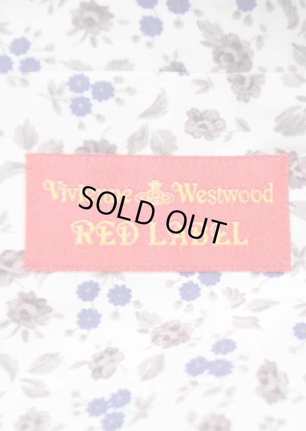 画像5: ヴィヴィアンウエストウッド 中古 / 小花柄シャツ  ブラウンｘ青  Y-25-07-20-059-bl-AS-ZH (5)