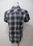 画像2: ヴィヴィアンウエストウッド MAN 中古 / チェックシャツ 50 グリーンｘ青  Y-25-07-20-060-ts-AS-ZY (2)