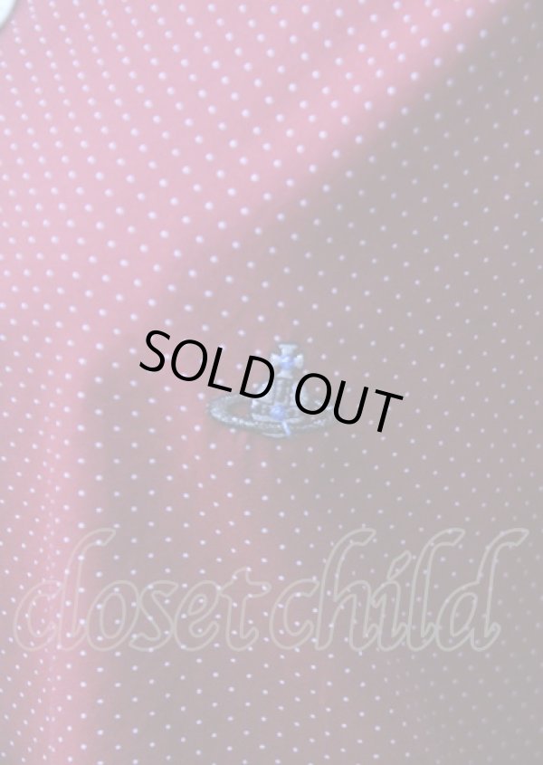 画像3: ヴィヴィアンウエストウッド MAN 中古 / フェイクタイ付キドレスシャツ 44 レッド  Y-25-07-20-062-bl-SZ-ZS (3)