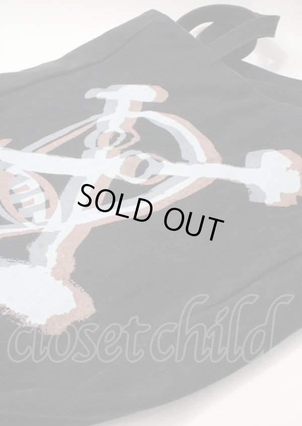 画像3: ヴィヴィアンウエストウッド MAN 中古 / ペイントスカル3Dトートバッグ  黒  Y-25-07-20-015-ba-SZ-ZY (3)