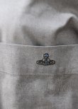 画像3: ヴィヴィアンウエストウッド MAN 中古 / 銀オーブ刺繍シャツ 44 グレー  Y-25-07-20-065-bl-SZ-ZY (3)
