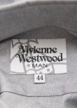 画像7: ヴィヴィアンウエストウッド MAN 中古 / 銀オーブ刺繍シャツ 44 グレー  Y-25-07-20-065-bl-SZ-ZY (7)