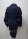 画像2: ヴィヴィアンウエストウッド 中古 / 単色オーブ刺繍チェック柄ウールワンピース 00 紺  Y-25-07-20-068-op-SZ-ZY (2)